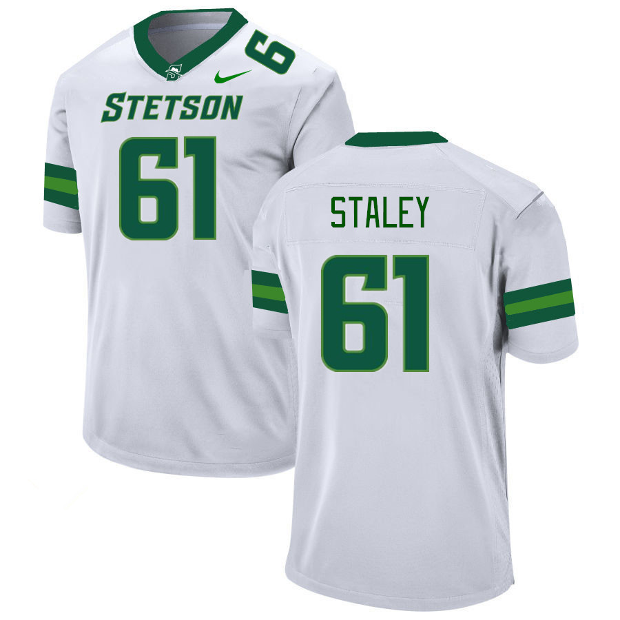Men-Youth #61 Chad Staley Stetson Hatters 2023 College Football Jerseys Stitched-White